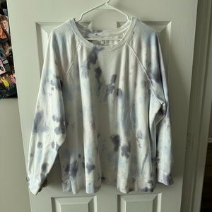 White Tie Dye Pullover